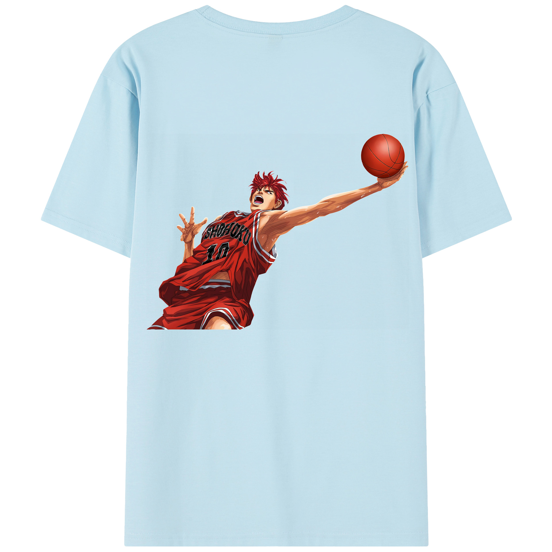 SLAM DUNK／スラムダンク 綿100％半袖Tシャツ（背面プリント）